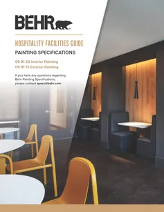 BEHR Pro Hospitality Facilities Guide Painting Specifications